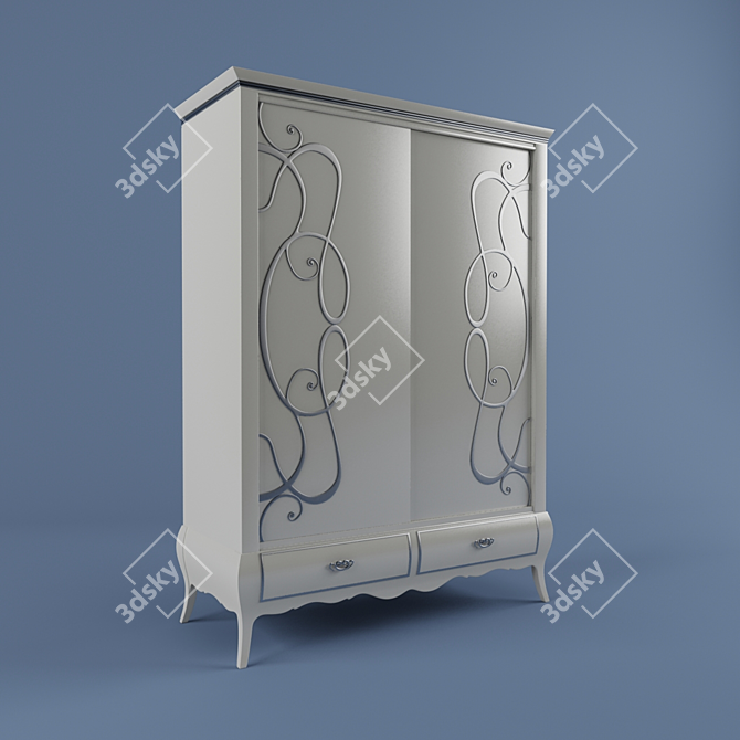 FLAI Hampshire Wardrobe 3D model image 1