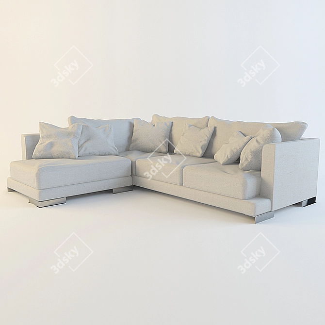 Sleek Comfort: Flexform Long Island 3D model image 1