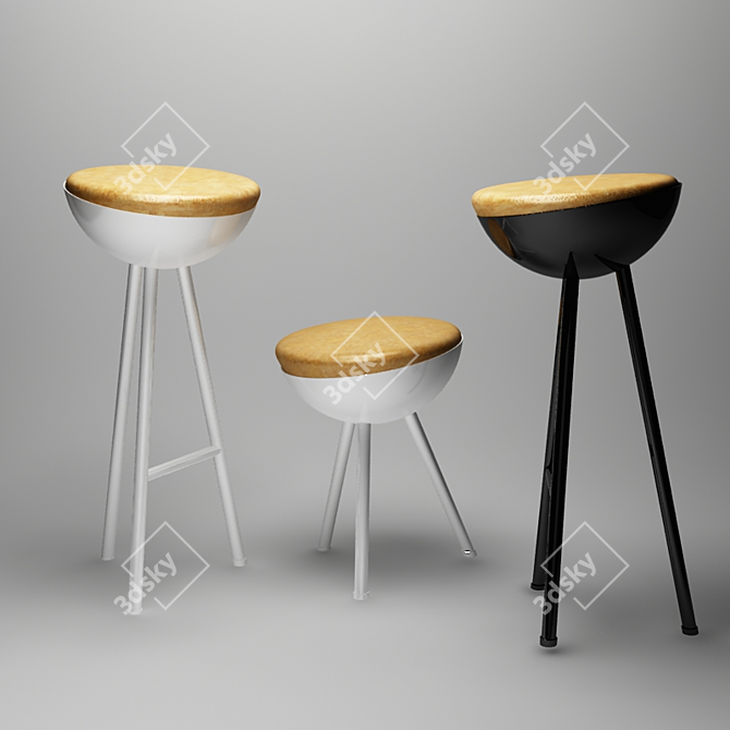 Boet: Stylish Chairs by Note Design 3D model image 1