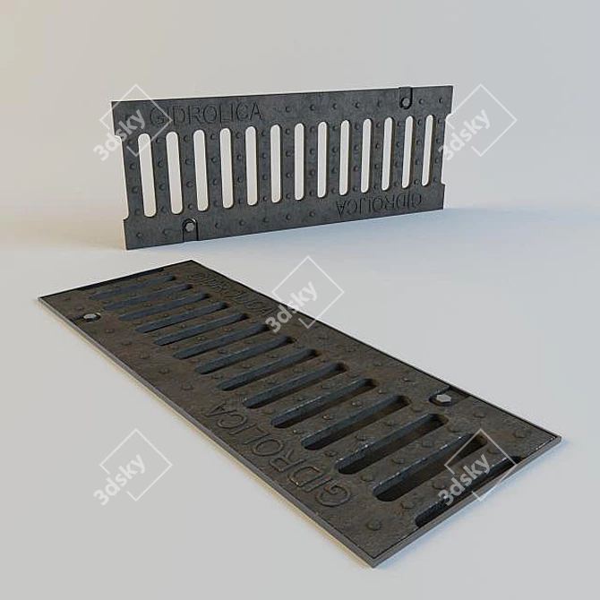 Super Drainage Grill 3D model image 1
