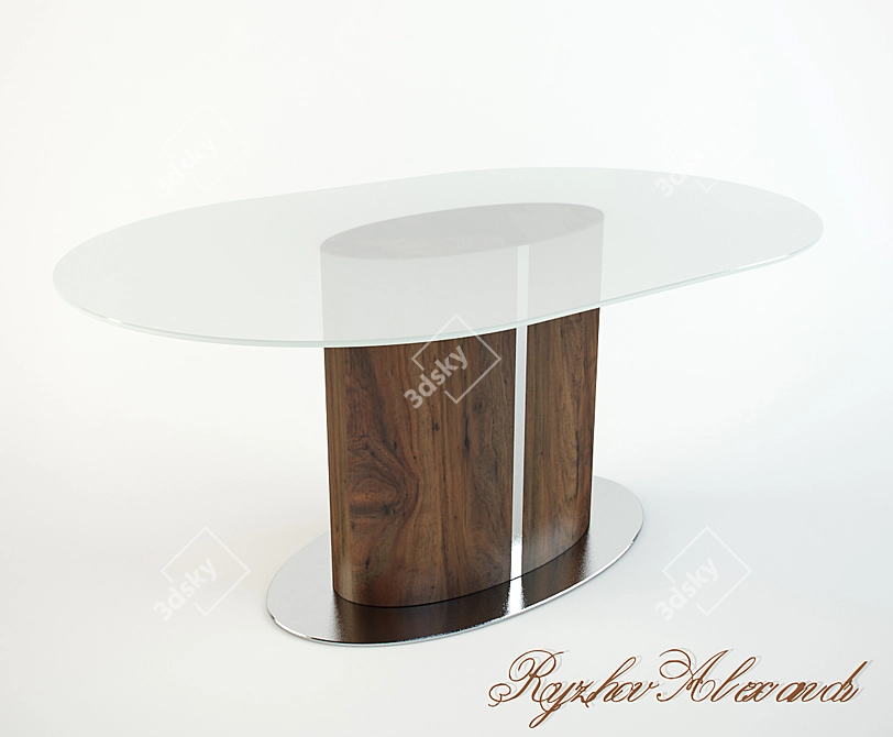 Calligaris Odyssey CS-4043: Stylish Dining Table 3D model image 1