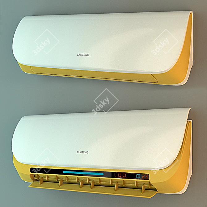 Samsung Wall-Mounted Air Conditioner 3D model image 1