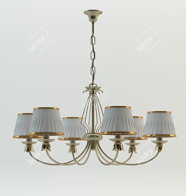 Classic Ceiling Light for Bedroom, Living Room & Foyer 3D model image 1