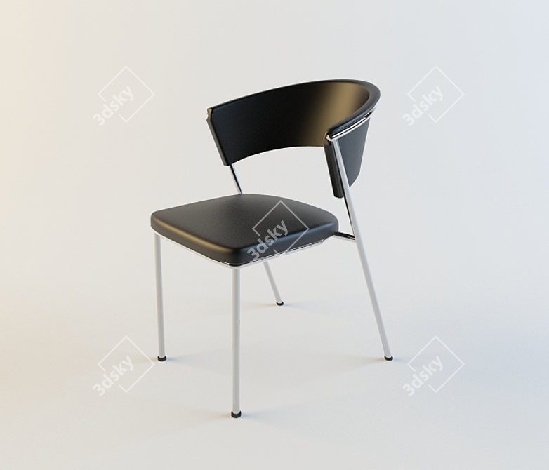 Italian Design: Calligaris Harada Chair 3D model image 1