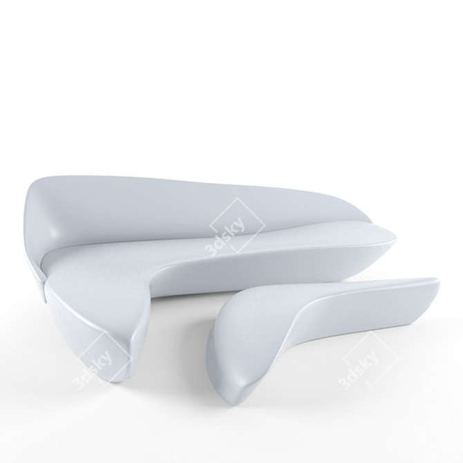 Italian Elegance: B&B Sofa 3D model image 1