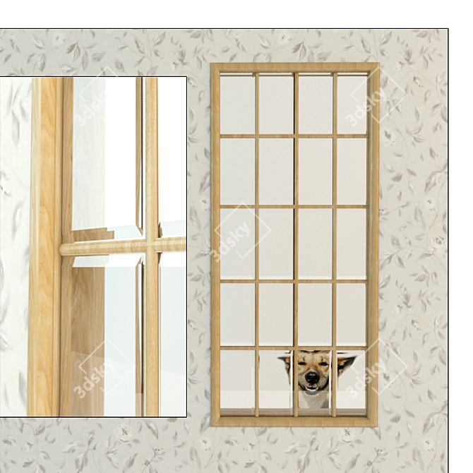 Dacha's Perfect Indoor Window 3D model image 1