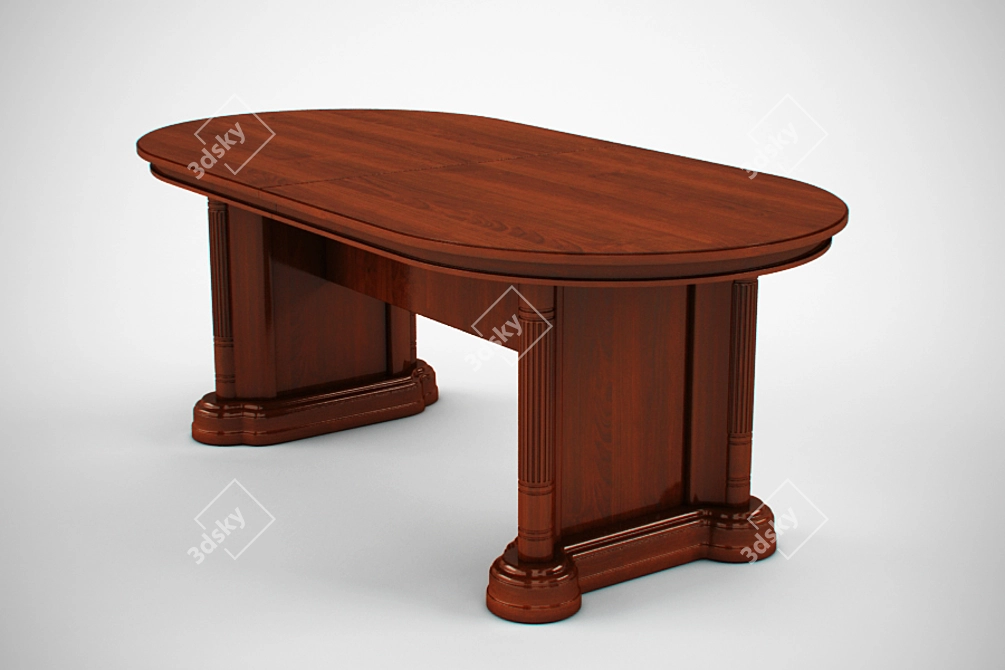 Classic Italian Vittoria Table 3D model image 1