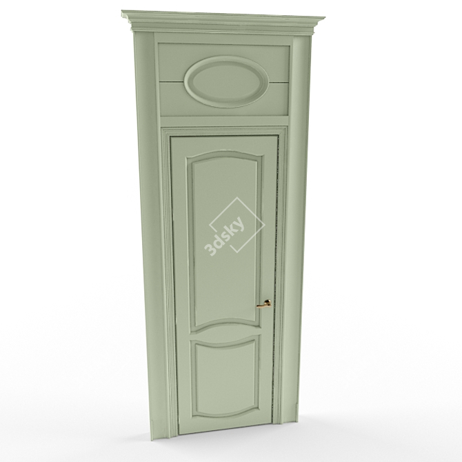 Title: Classic Elegance Door - Timeless Beauty 3D model image 1