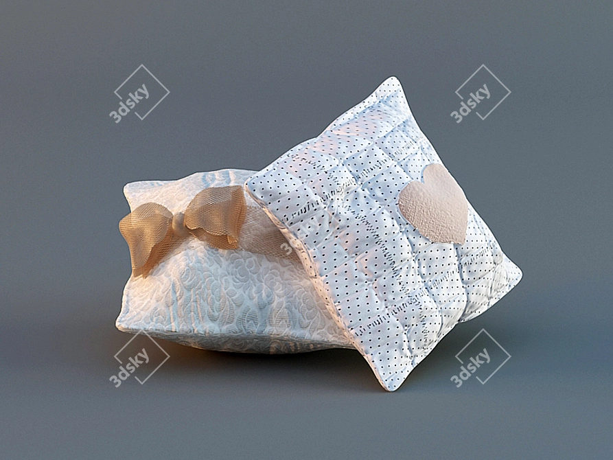 Cozy Cushion Collection 3D model image 1