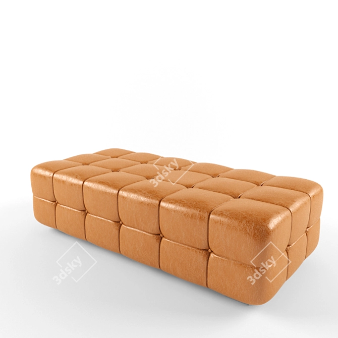 Cozy Ottoman Pouf 3D model image 1