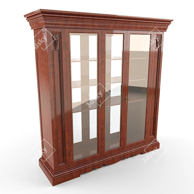 Montalcino Display Cabinet - Bakokko craftsmanship 3D model image 1