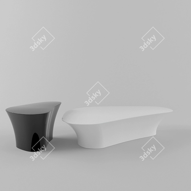 Modern Elegance: Cattelan Italia Atollo 3D model image 1