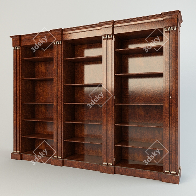 Elegant Bookshelf by Francesco Molon 3D model image 1