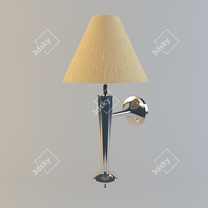 Elegant Wall Sconce 3D model image 1