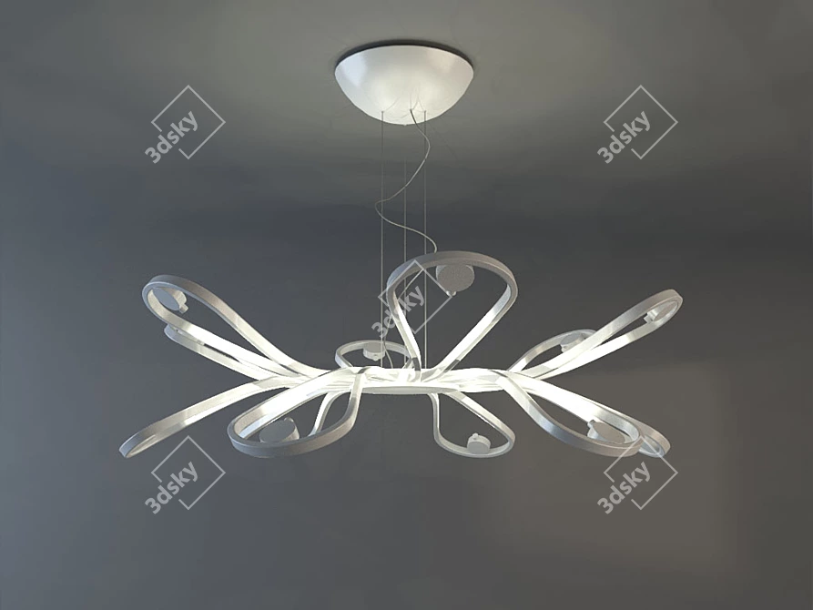 Title: Medusa by Linea Light - Unique Italian Chandelier 3D model image 1