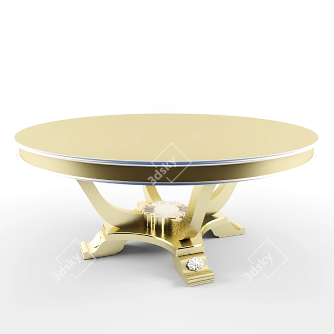 Elegant Vintage Table 3D model image 1