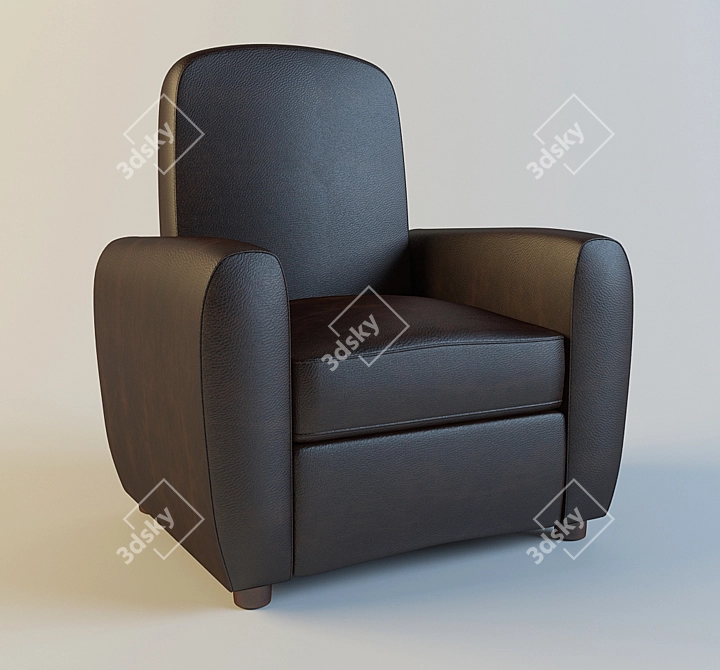 Elegant Ergonomic Chair 3D model image 1