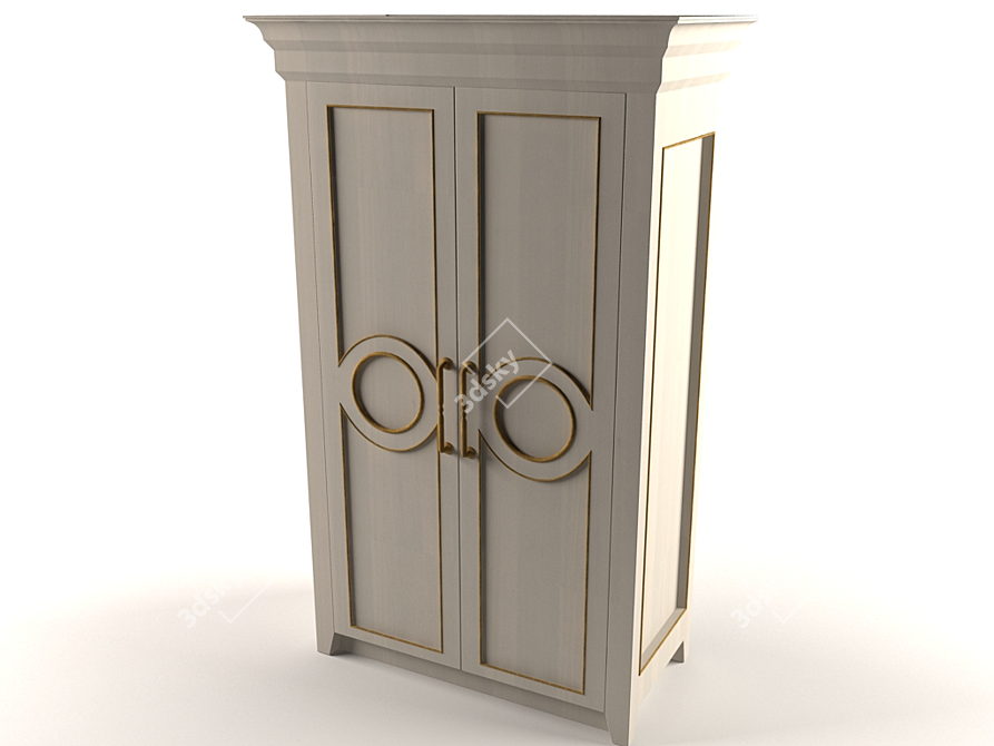 Versatile Wardrobe with Mats and Textures 3D model image 1