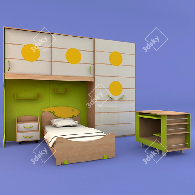 Web Evolution Kids Room 3D model image 1