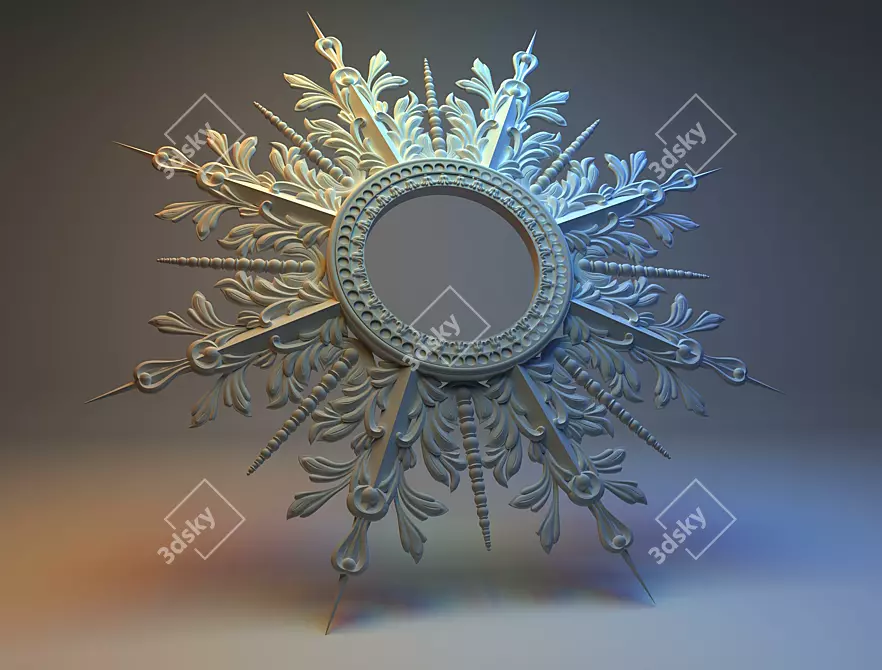 Shimmering Decor Star 3D model image 1