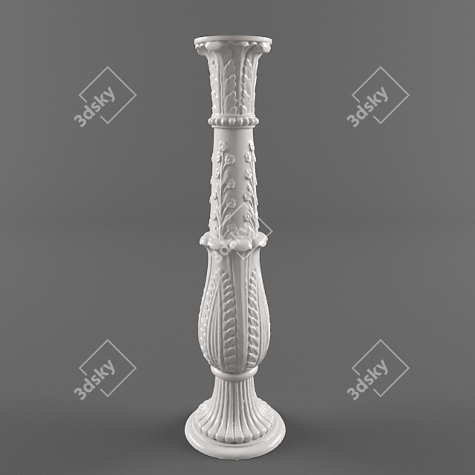 Elegant Baluster Design 3D model image 1