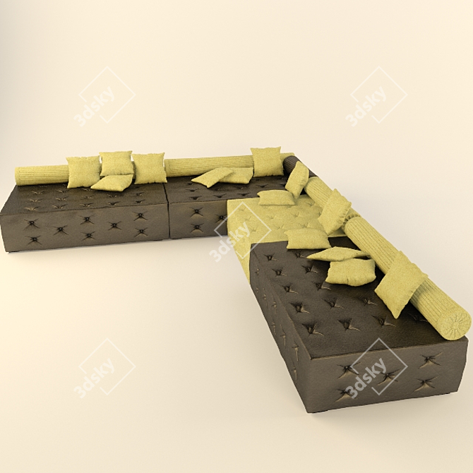 Versatile Modular Sofa 3D model image 1