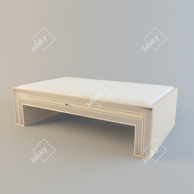 Elegant Coffee Table 3D model image 1