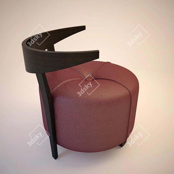 Satelliet Bullhorn Low Stool 3D model image 1