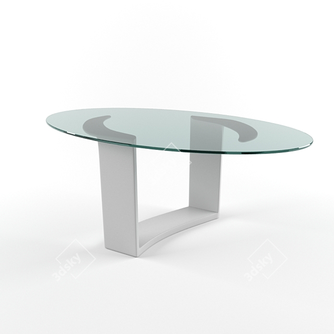 Elegant Cattelan Dining Table 3D model image 1