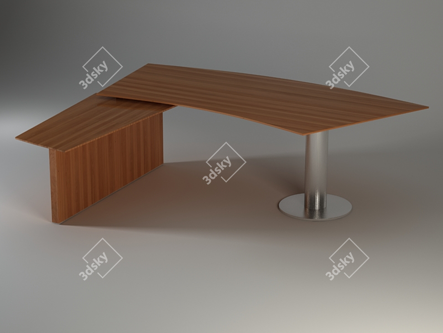 Modern Office Desk: DEDALUS 3D model image 1