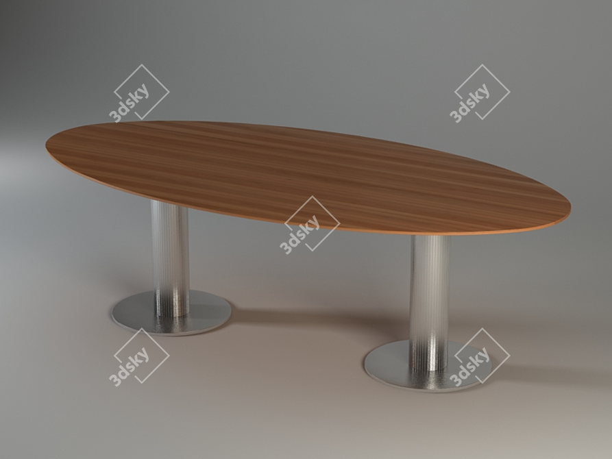 Modern Office Desk: DEDALUS 3D model image 1