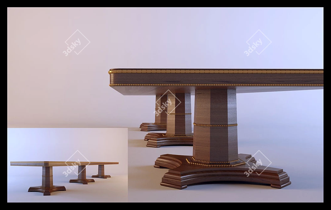 Product Description: Текстуры присутствуют (Translation: Textures are present)

Textured Table 3D model image 1