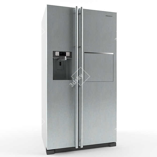  Samsung RSA1SHSL: Sleek and Spacious Fridge 3D model image 1