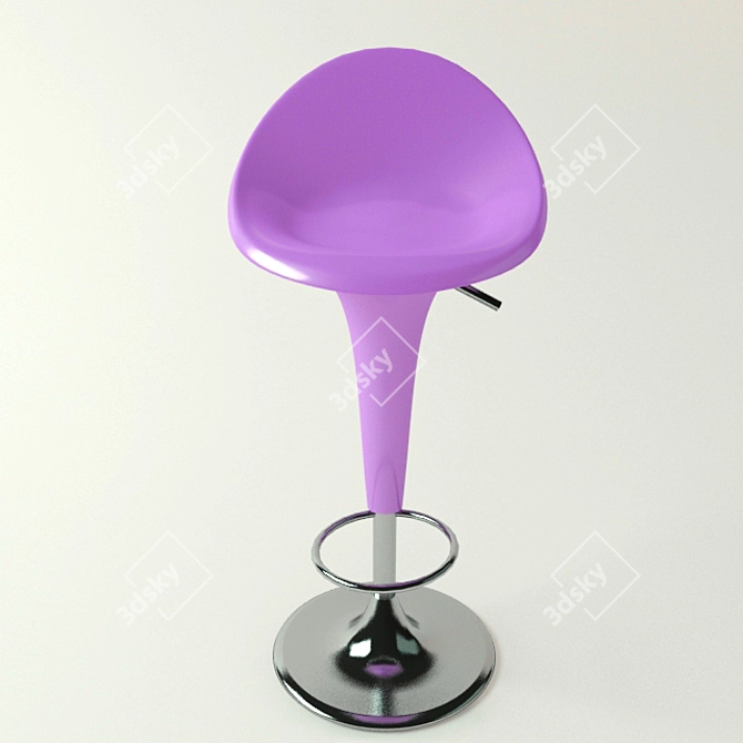 Modern Bar Chair 3D model image 1