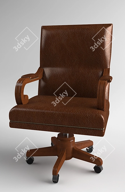 Cozy Lounge Armchair 3D model image 1