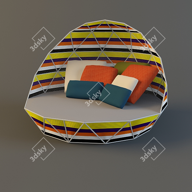 Moroso Tropicalia Lounge Chair 3D model image 1