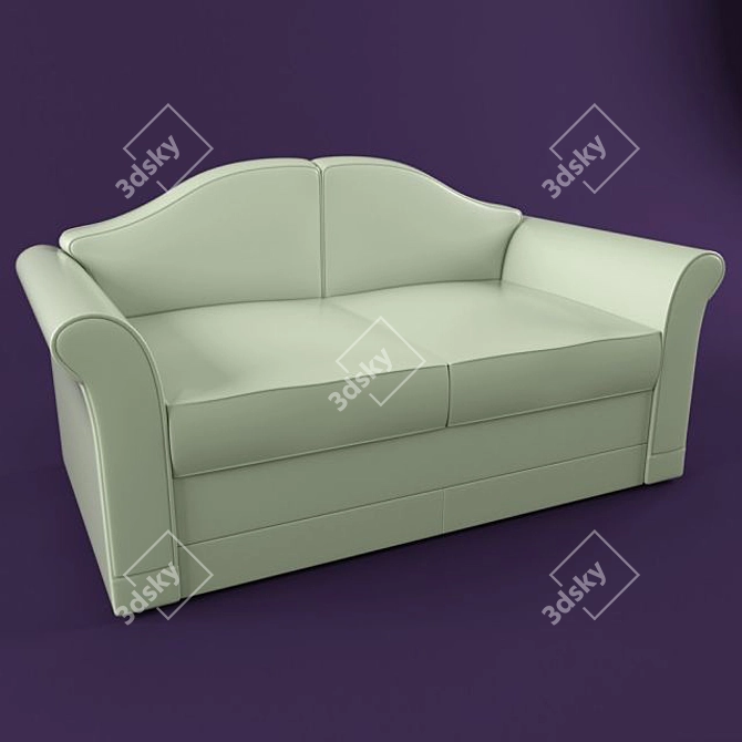 Cozy Living Room Sofa 3D model image 1