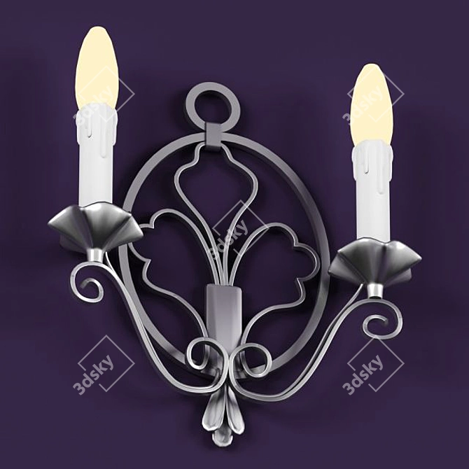 Elegant Wall Sconce: Enhance Your Space 3D model image 1