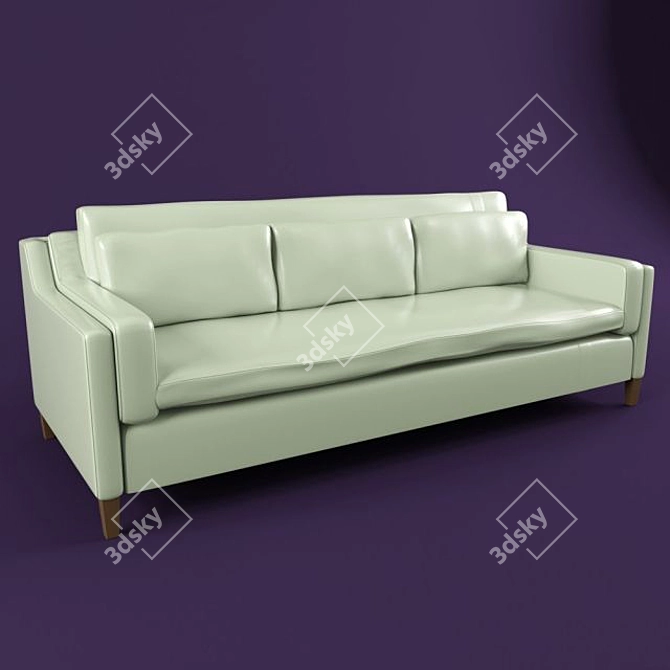 1.5-S High-Back Sofa 3D model image 1