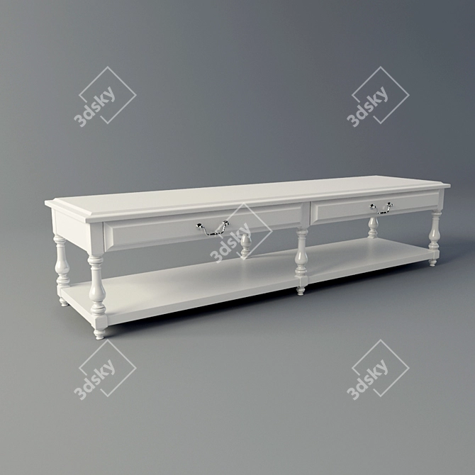 Modern TV Stand Cabinet 3D model image 1