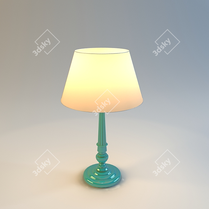 Elegant Desk Lamp: Stylish Illumination 3D model image 1