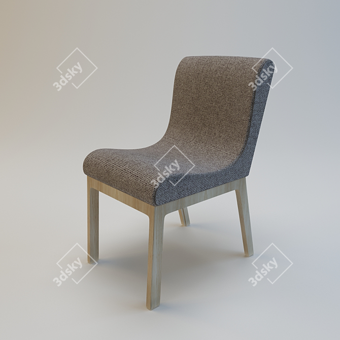 Sleek Photo-Inspired Chair 3D model image 1