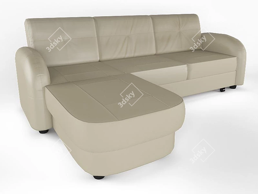 Elegant 3D Max Sofa with Vray 3D model image 1