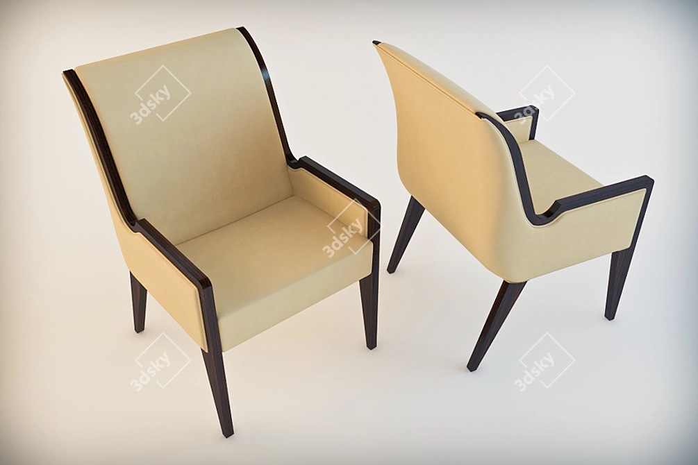 Luxury Italian Chair: Dolce Vita 3D model image 1