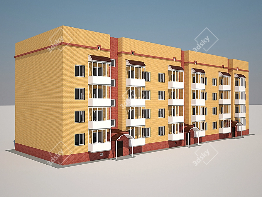 Spacious 4-Storey Dream Home 3D model image 1