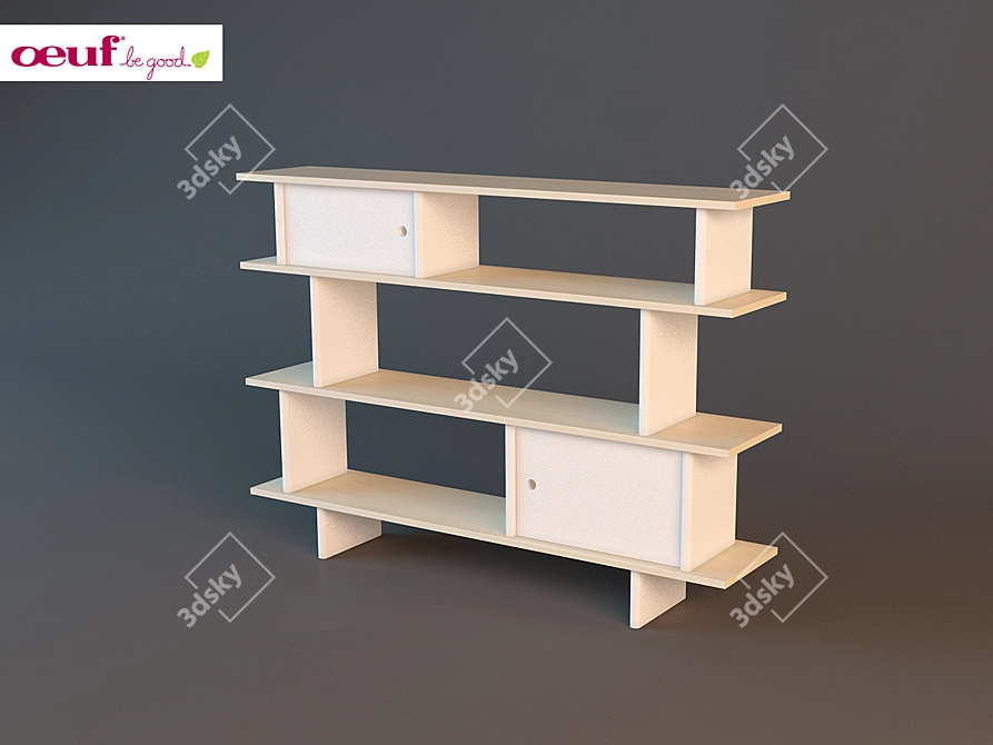 Child Rack: Stylish Storage Solution 3D model image 1