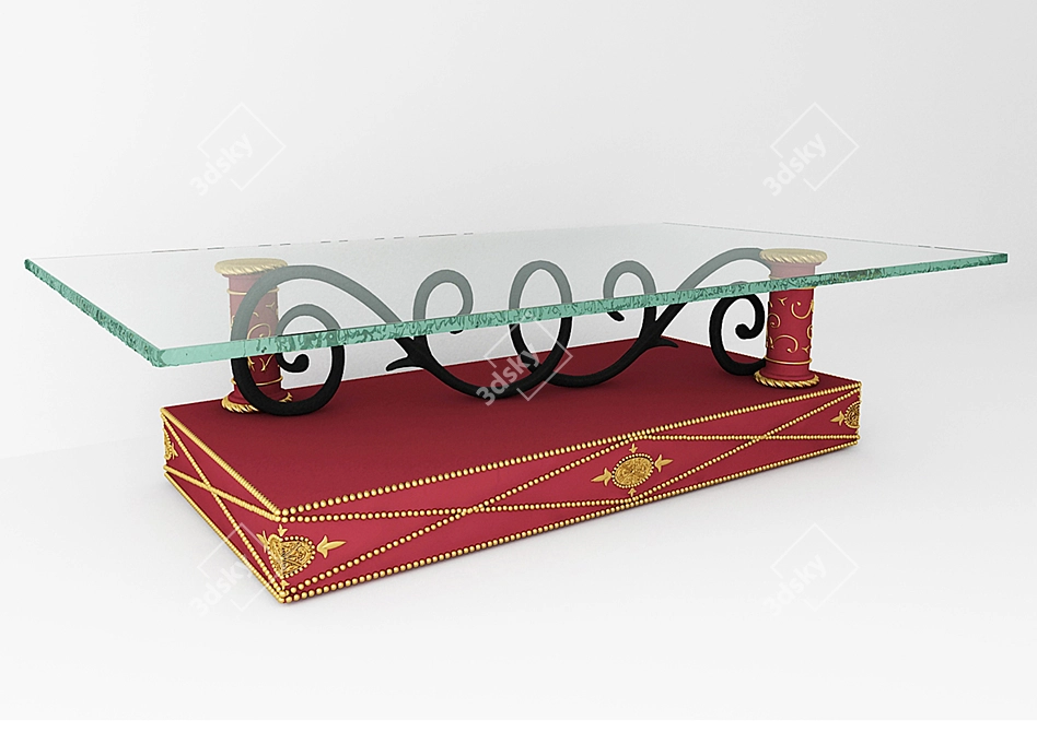 Luxury Coffee Table: Colombo Stile 3D model image 1