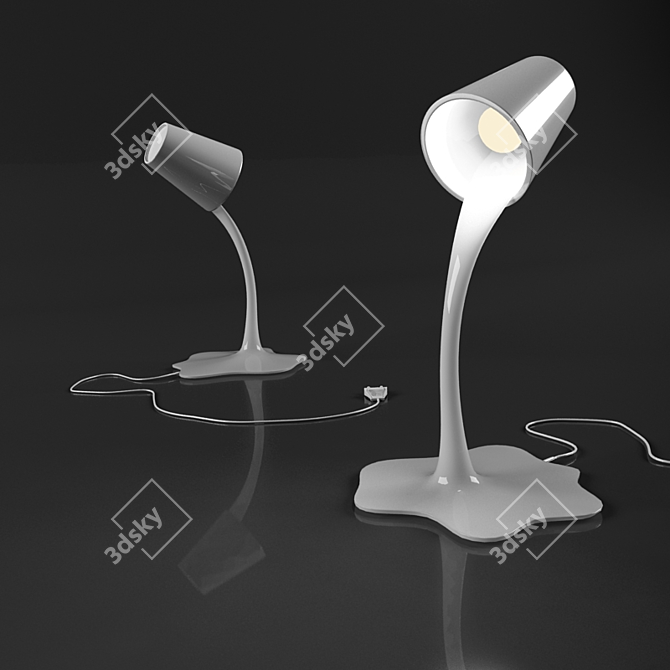 Sleek Modern Lamp 3D model image 1