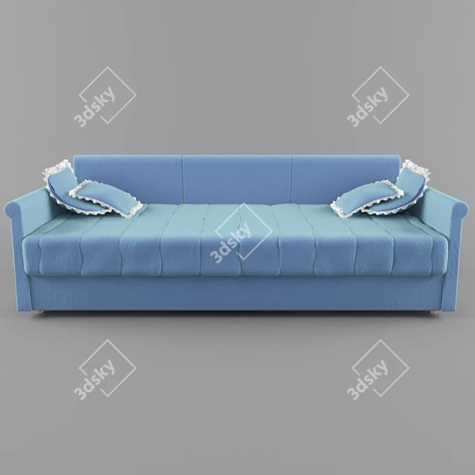 Elegant Comfort Sofa 3D model image 1