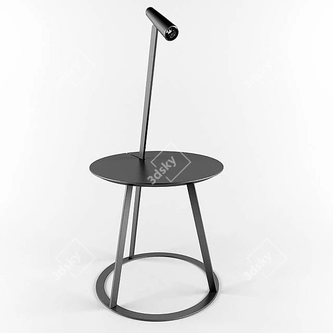 Modern Albino Side Table 3D model image 1